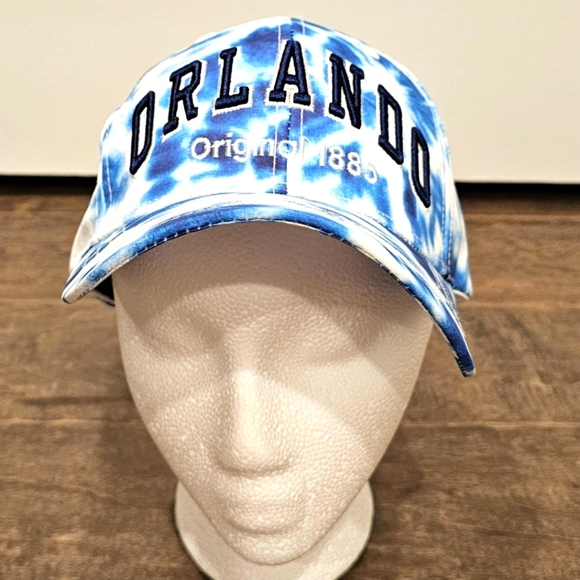 New Robin Ruth Orlando Original 1885 Blue and White Tie-Dye Cap - Unisex - Picture 7 of 9